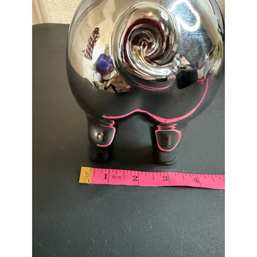 When Pigs Fly Metal Figure Statue Flying Pig Chrome Finish 11.5"x5"x4" - Picture 12 of 12